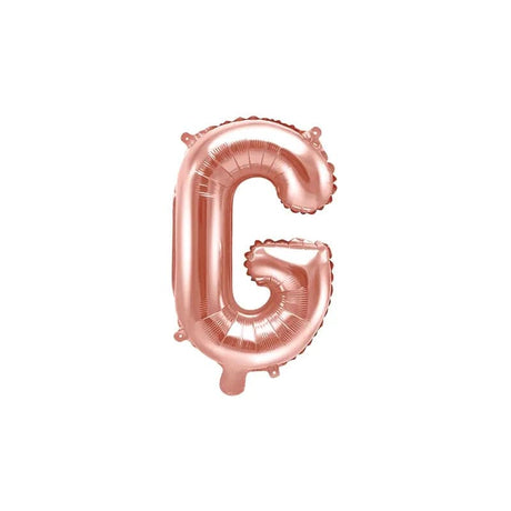 Ballone Buchstabe G 35cm Metallic roségold (1 Stk.)