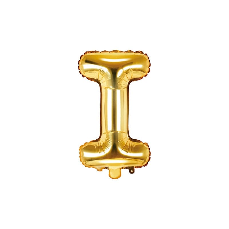 Ballone Buchstabe I 35cm Metallic gold (1 Stk.)