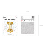 Ballone Buchstabe I 35cm Metallic gold (1 Stk.)