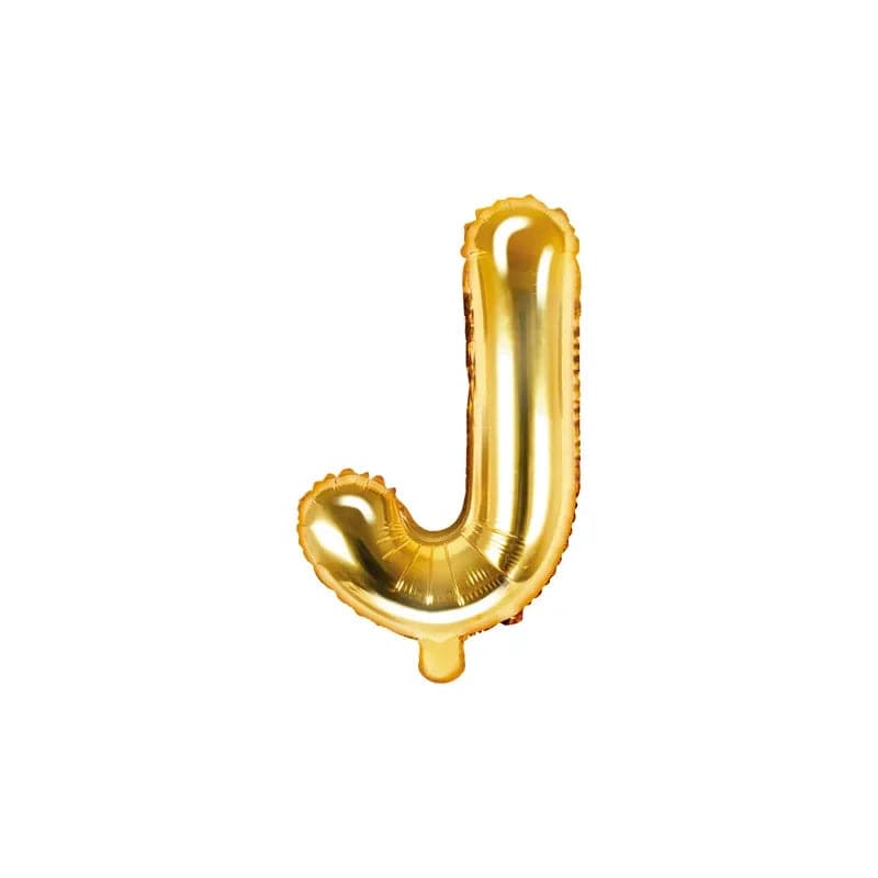 Ballone Buchstabe J 35cm Metallic gold (1 Stk.)