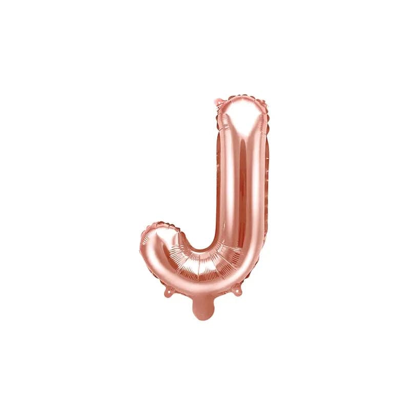 Ballone Buchstabe J 35cm Metallic roségold (1 Stk.)