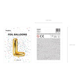 Ballone Buchstabe L 35cm Metallic gold (1 Stk.)