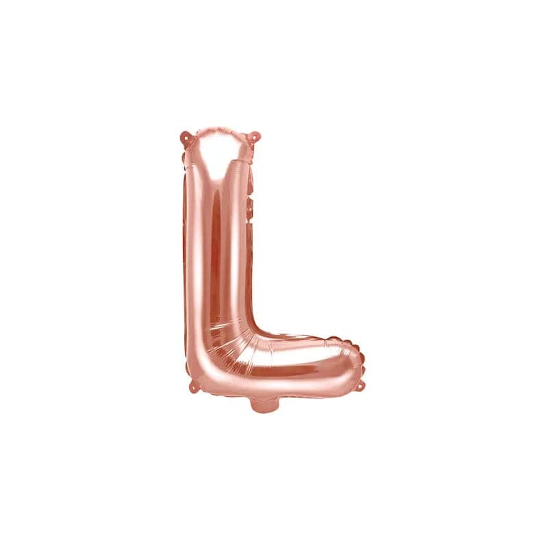 Ballone Buchstabe L 35cm Metallic roségold (1 Stk.)