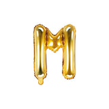 Ballone Buchstabe M 35cm Metallic gold (1 Stk.)