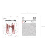 Ballone Buchstabe M 35cm Metallic roségold (1 Stk.)