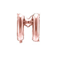 Ballone Buchstabe M 35cm Metallic roségold (1 Stk.)