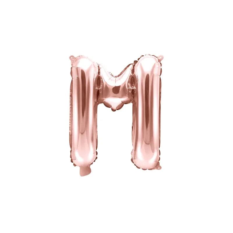 Ballone Buchstabe M 35cm Metallic roségold (1 Stk.)