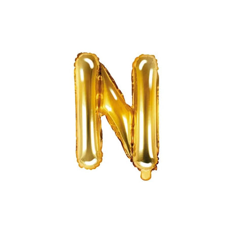 Ballone Buchstabe N 35cm Metallic gold (1 Stk.)