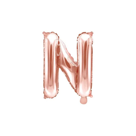 Ballone Buchstabe N 35cm Metallic roségold (1 Stk.)