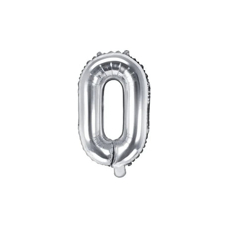 Ballone Buchstabe O 36cm Metallic silber (1 Stk.)