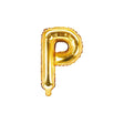 Ballone Buchstabe P 35cm Metallic gold (1 Stk.)