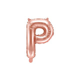 Ballone Buchstabe P 35cm Metallic roségold (1 Stk.)