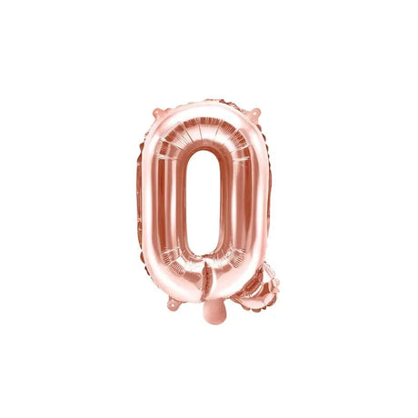 Ballone Buchstabe Q 35cm Metallic roségold (1 Stk.)