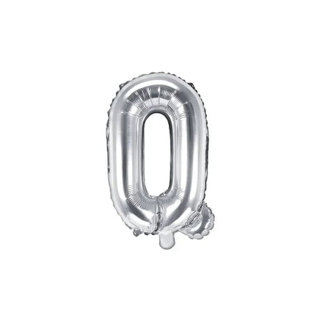 Ballone Buchstabe Q 36cm Metallic silber (1 Stk.)