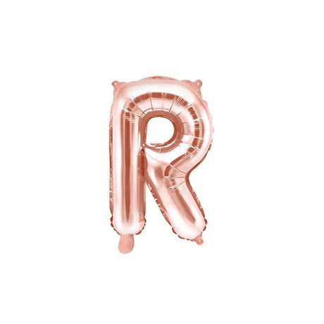 Ballone Buchstabe R 35cm Metallic roségold (1 Stk.)