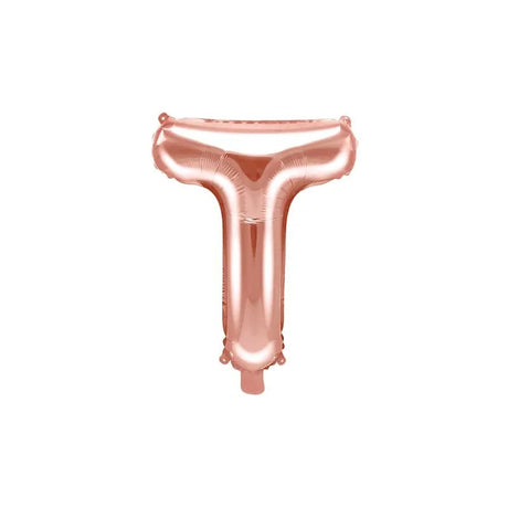 Ballone Buchstabe T 35cm Metallic roségold (1 Stk.)