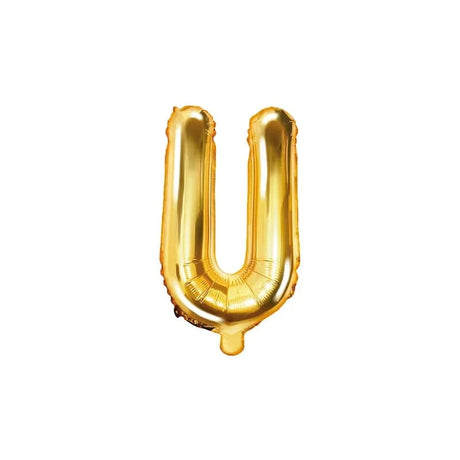 Ballone Buchstabe U 35cm Metallic gold (1 Stk.)