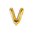 Ballone Buchstabe V 35cm Metallic gold (1 Stk.)