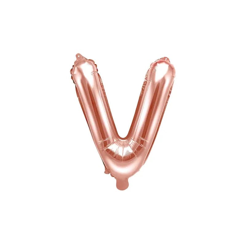 Ballone Buchstabe V 35cm Metallic roségold (1 Stk.)