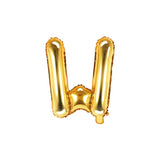 Ballone Buchstabe W 35cm Metallic gold (1 Stk.)