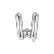 Ballone Buchstabe W 36cm Metallic silber (1 Stk.)
