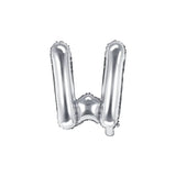 Ballone Buchstabe W 36cm Metallic silber (1 Stk.)