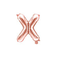Ballone Buchstabe X 35cm Metallic roségold (1 Stk.)