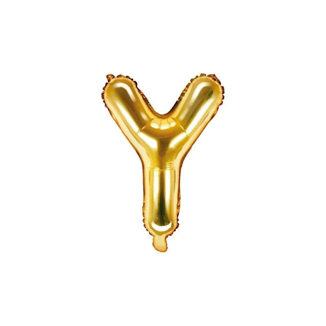 Ballone Buchstabe Y 35cm Metallic gold (1 Stk.)