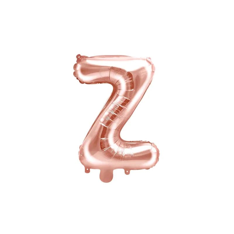 Ballone Buchstabe Z 35cm Metallic roségold (1 Stk.)