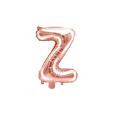 Ballone Buchstabe Z 35cm Metallic roségold (1 Stk.)