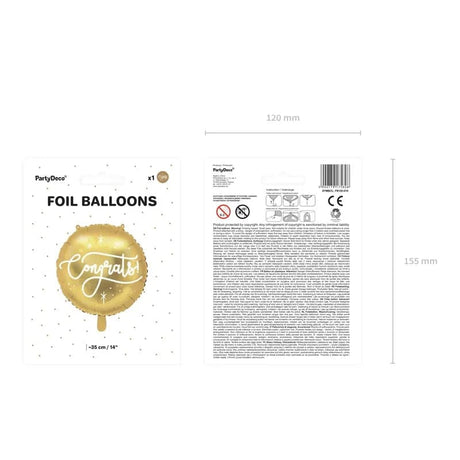Ballone Congrats! 35cm Metallic gold (1 Stk.)
