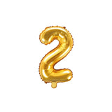 Ballone Zahl 2 35cm Metallic gold (1 Stk.)