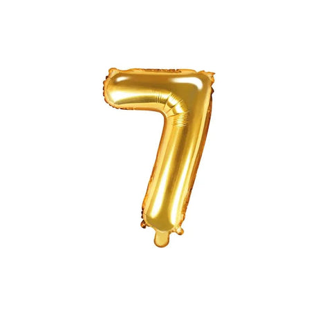 Ballone Zahl 7 35cm Metallic gold (1 Stk.)