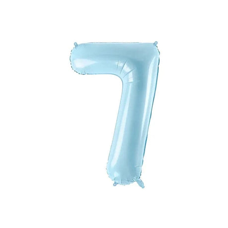 Ballone Zahl 7 86cm Metallic blau (1 Stk.)
