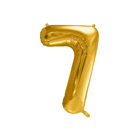 Ballone Zahl 7 86cm Metallic gold (1 Stk.)
