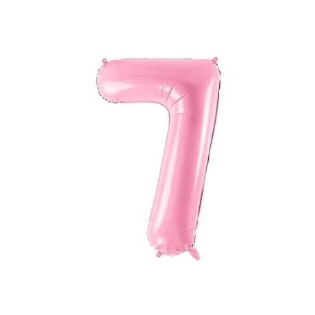 Ballone Zahl 7 86cm Metallic pink (1 Stk.)