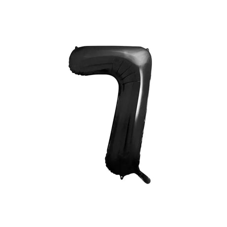 Ballone Zahl 7 86cm Metallic schwarz (1 Stk.)