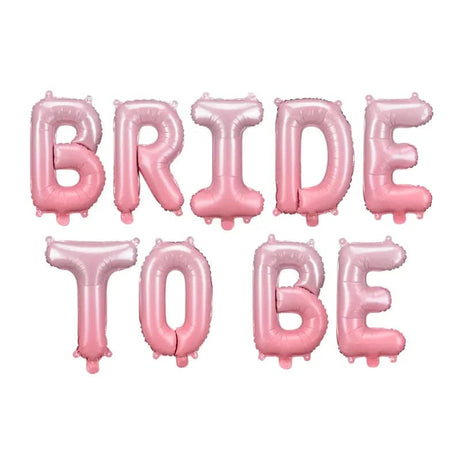 Ballongirlande Bride to be 350cm x 45cm Metallic rosa (9