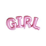 Ballongirlande Girl 74cm x 33cm Metallic rosa (1 Stk.)
