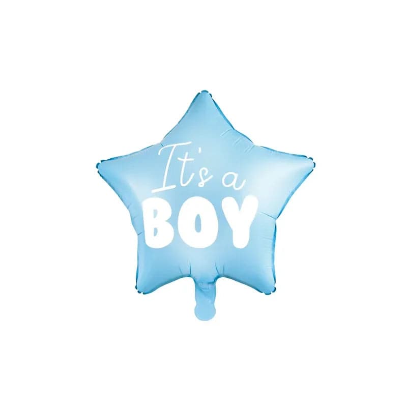 Ballone Stern It’s a boy 48cm Pastell blau (1 Stk.)