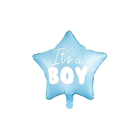 Ballone Stern It’s a boy 48cm Pastell blau (1 Stk.)