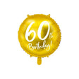 Folienballon 60th Birthday,gold 45cm
