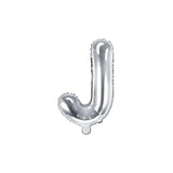Folienballon Buchstabe J Silber - 36cm