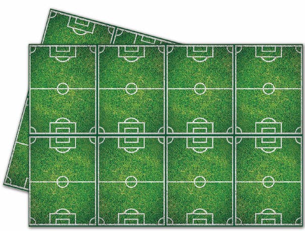 Tischtuch Fussball 120cm x 180cm, Metallic Mix (1 Stk.)