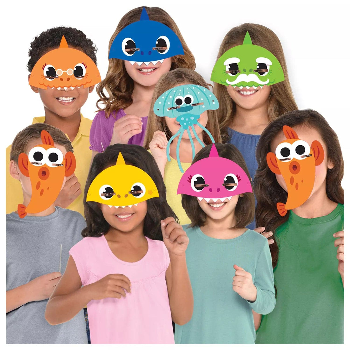 Baby Shark Gesichtsmaske (8 Stücke)