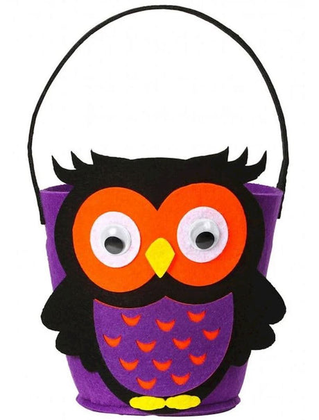 Halloween Tasche Filz Violett Eule