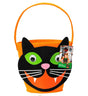 Halloween Tasche Filz Orange Katze