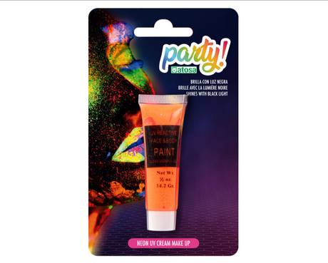 Cream Make-up - Neon Orange (Glow in the dark)