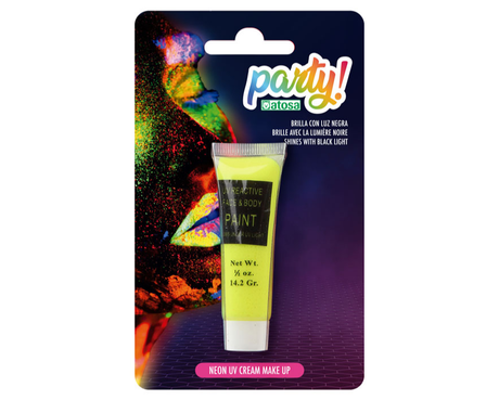 Cream Make-up - Neon Gelb (Glow in the dark)