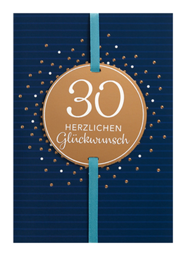 Karte Zahlengeburtstag 30